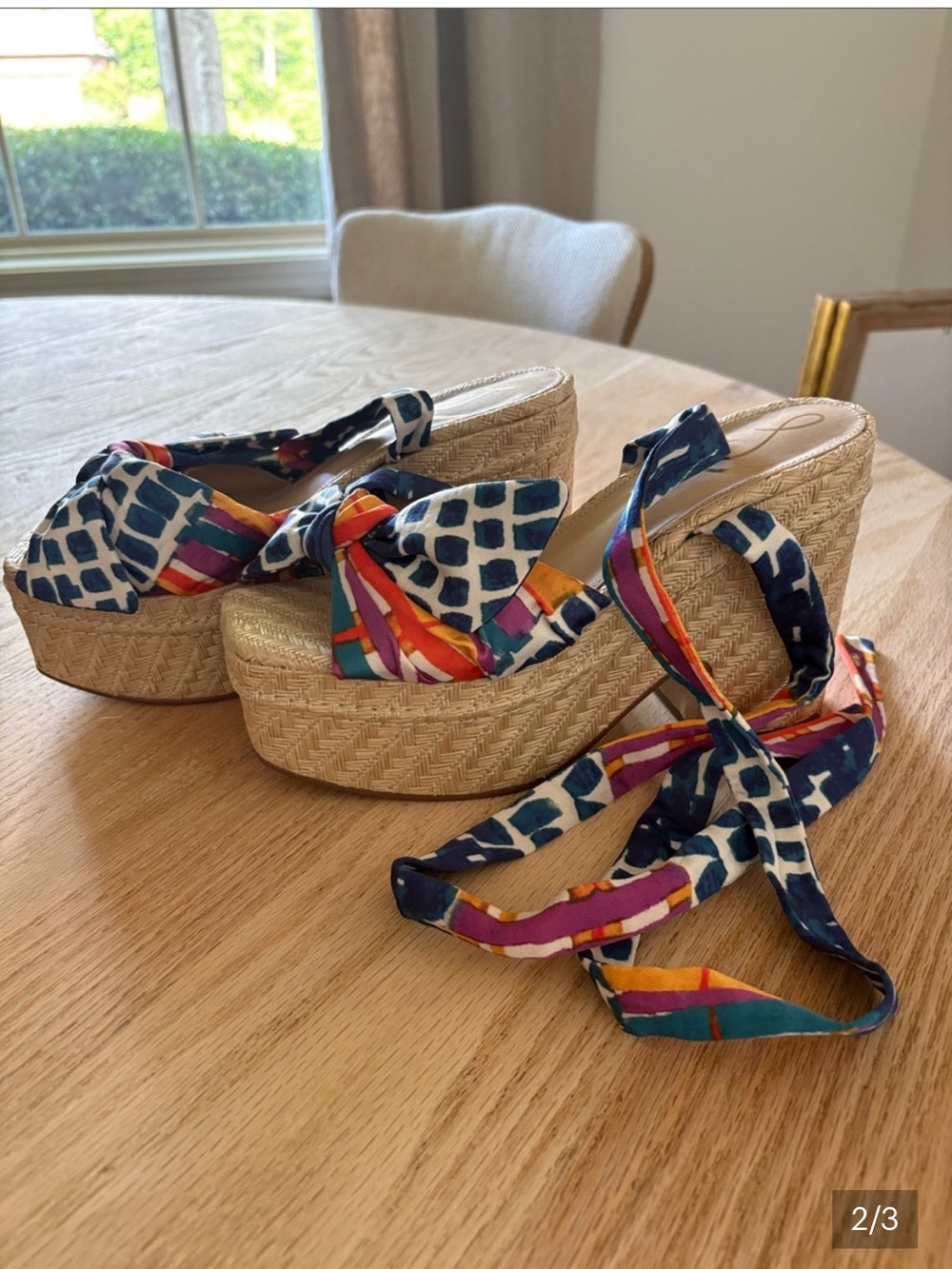 Sam Edelman Patterned Tula Platform Sandals - Picture 3 of 3